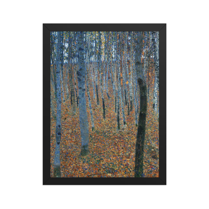 Poster - Gustav Klimt, Buchenwald Schwarz / 30×40 cm artlia