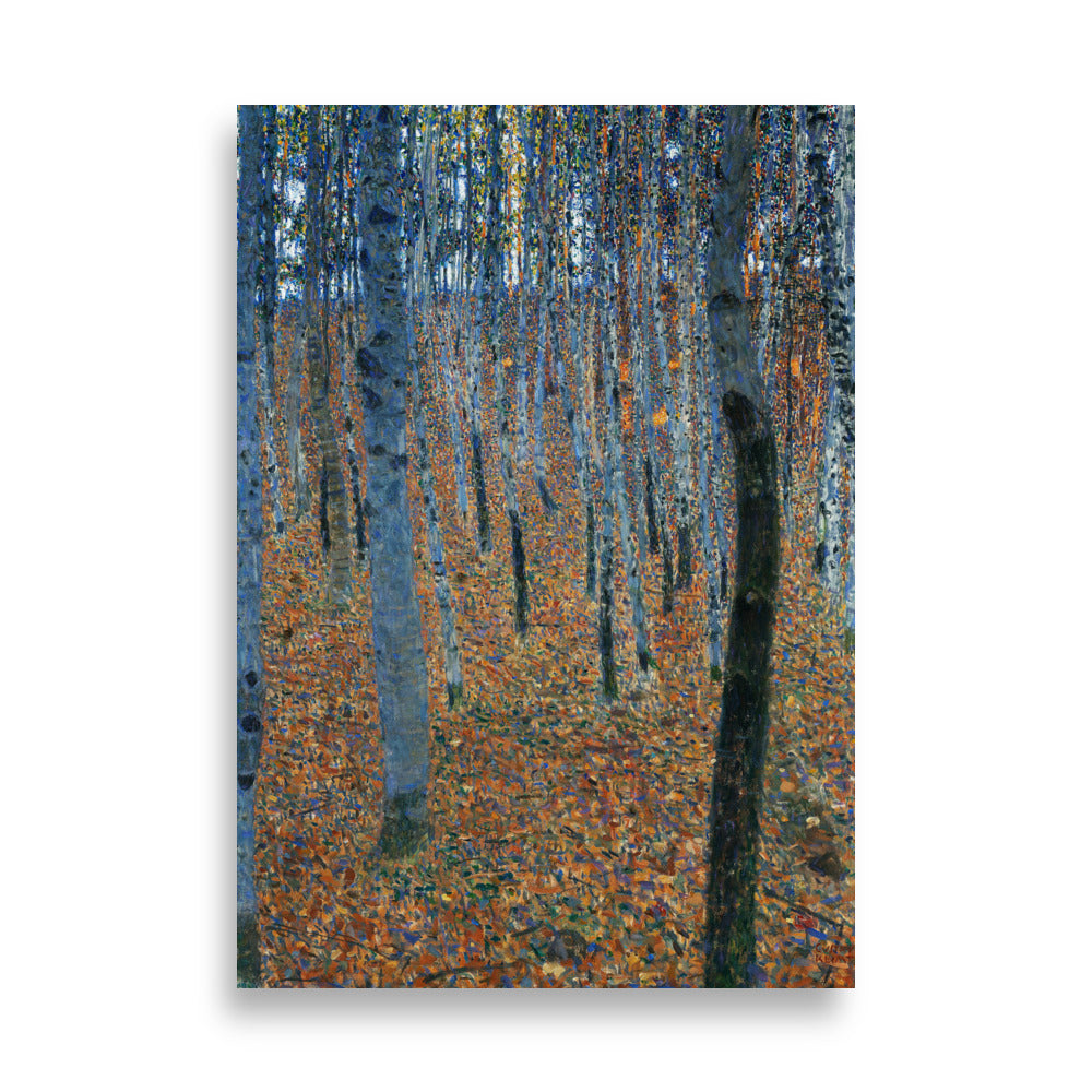 Poster - Gustav Klimt, Buchenwald ohne Rahmen / 21×30 cm artlia