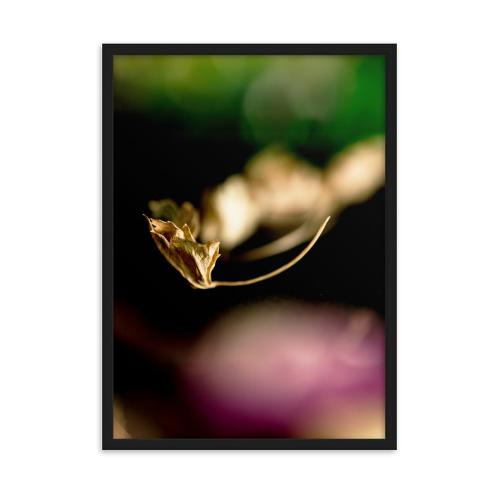 Poster - Falling Leaf Schwarz / 50×70 cm artlia