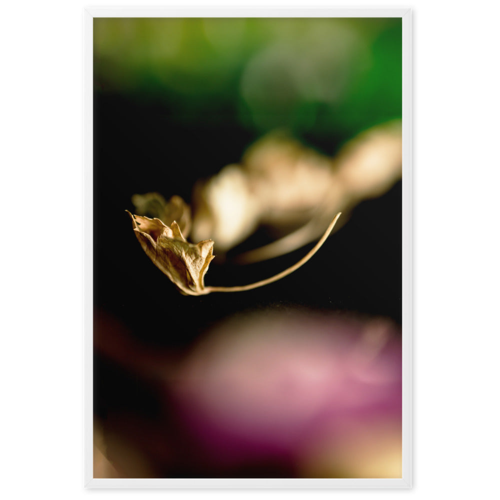 Poster - Falling Leaf Weiß / 61×91 cm artlia