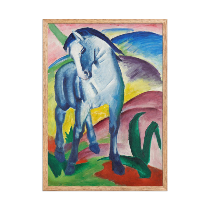 Poster - Franz Marc, Blaues Pferd I Oak / 50×70 cm artlia