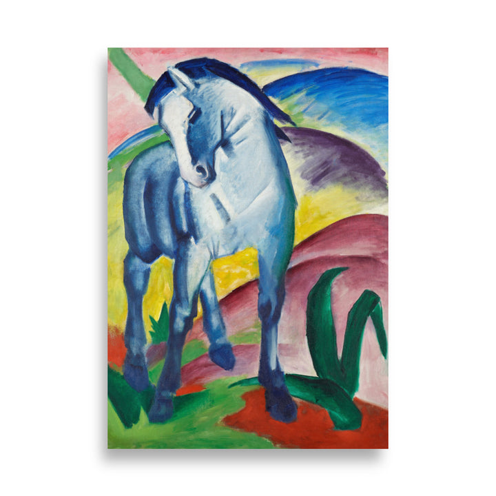 Poster - Franz Marc, Blaues Pferd I ohne Rahmen / 21×30 cm artlia