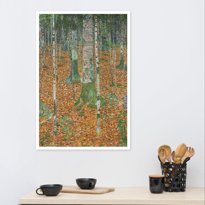 Poster - Gustav Klimt, Birkenwald artlia