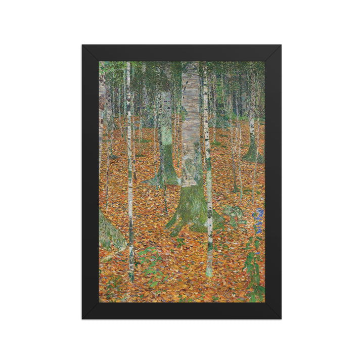 Poster - Gustav Klimt, Birkenwald Schwarz / 21×30 cm artlia