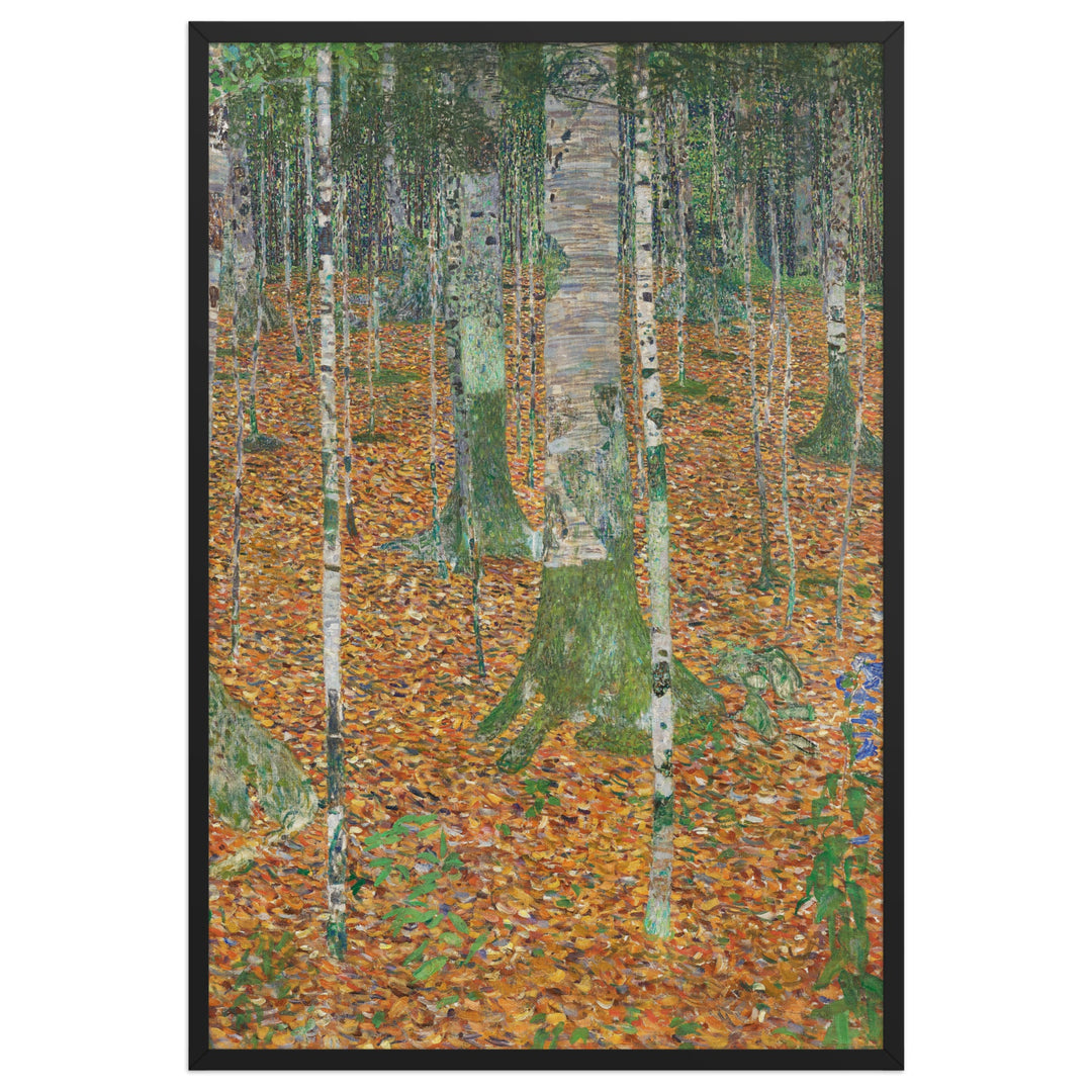 Poster - Gustav Klimt, Birkenwald Schwarz / 61×91 cm artlia