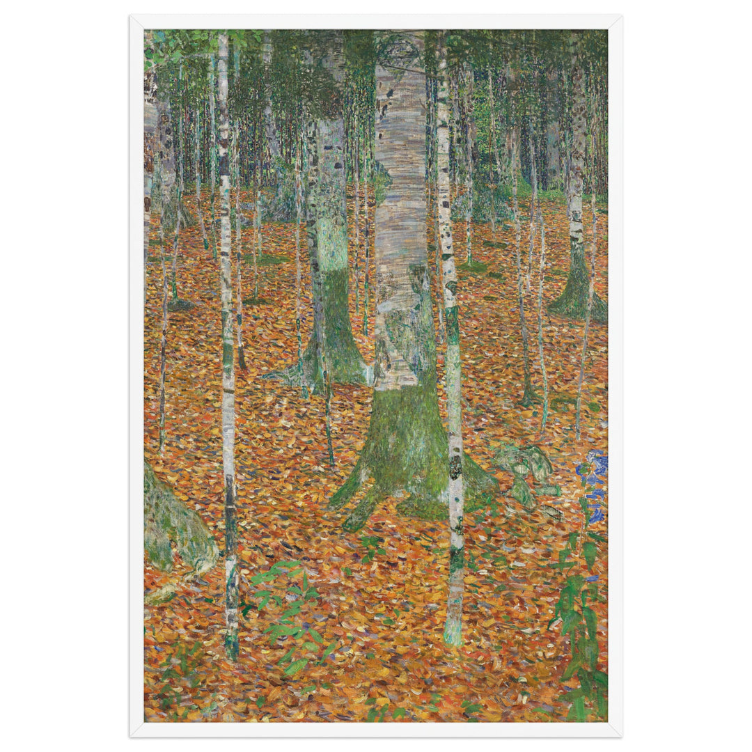 Poster - Gustav Klimt, Birkenwald Weiß / 61×91 cm artlia