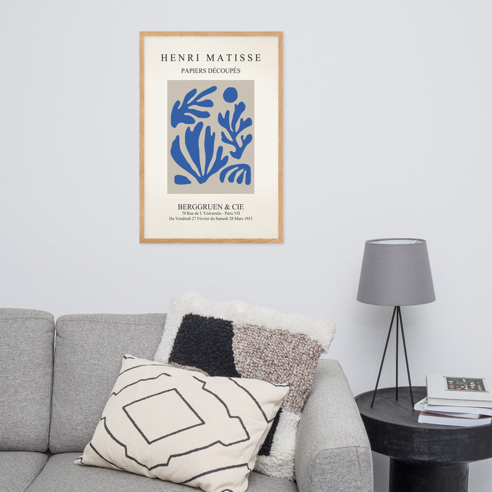Poster - Henri Matisse, Papier Découpés blauer Garten I artlia