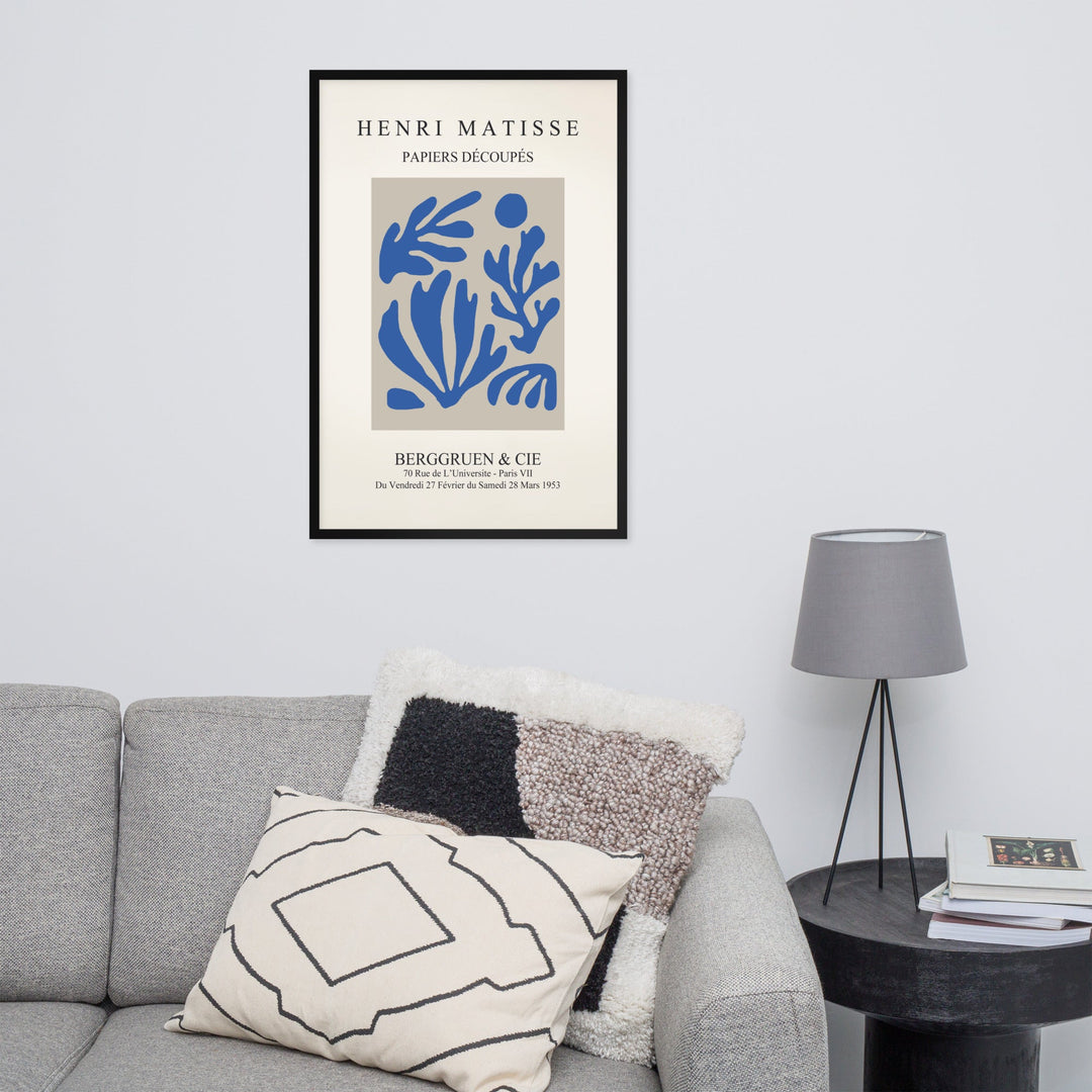 Poster - Henri Matisse, Papier Découpés blauer Garten I artlia