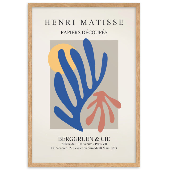 Poster - Henri Matisse, Papier Découpés bunter Garten Oak / 61×91 cm artlia