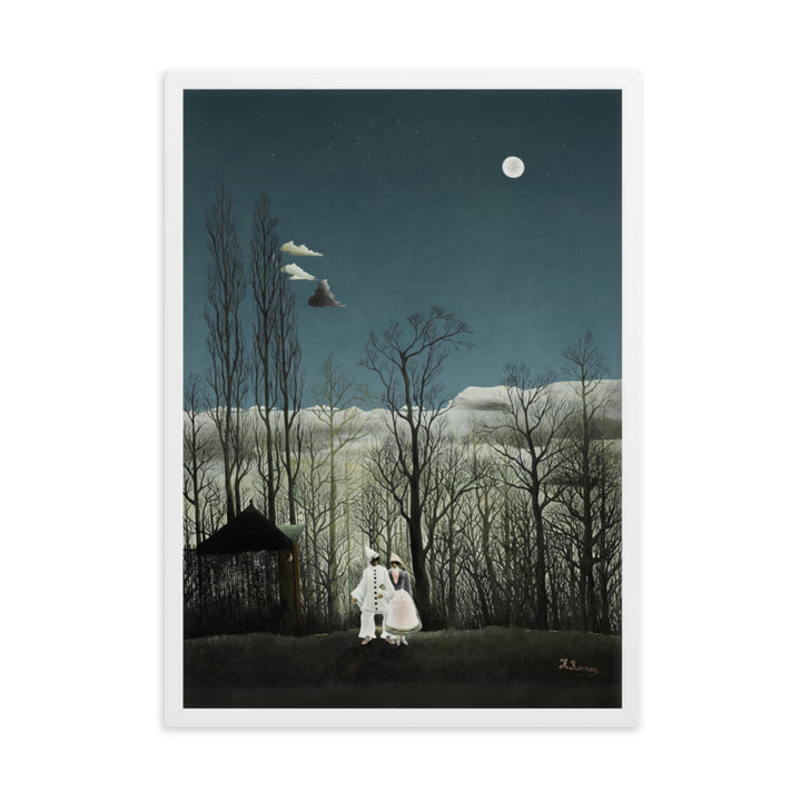 Poster - Henri Rousseau, Karnevalsabend Weiß / 50×70 cm artlia