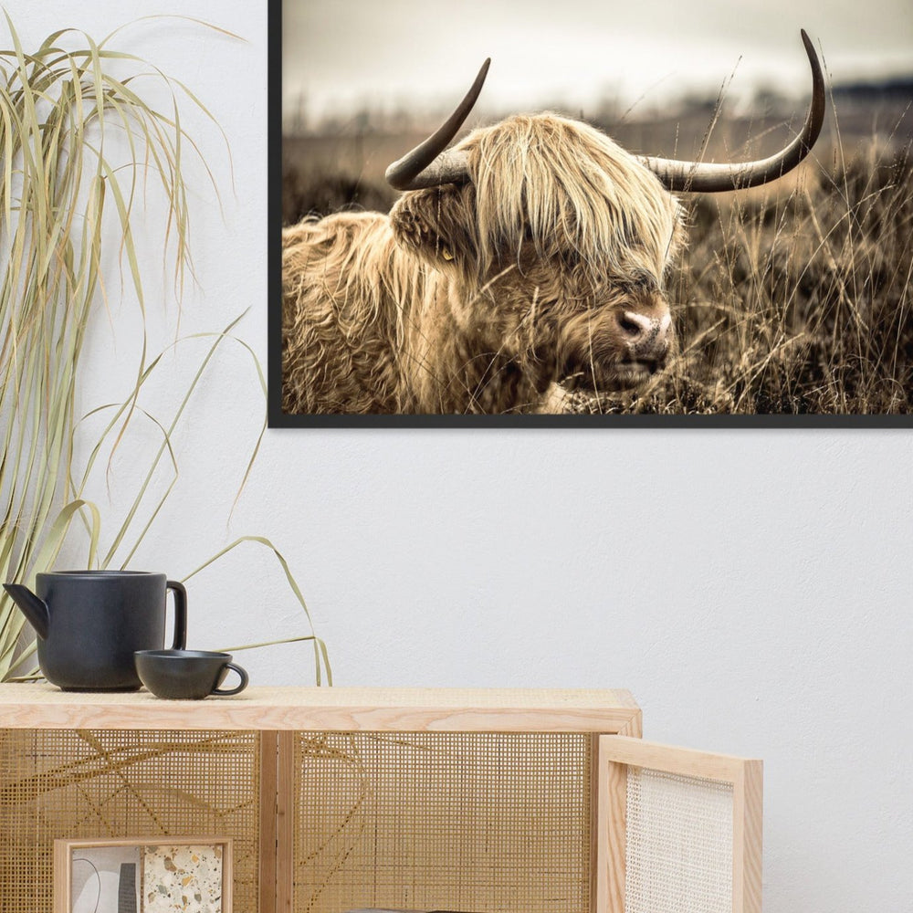 Poster - Highland Cattle Retro artlia