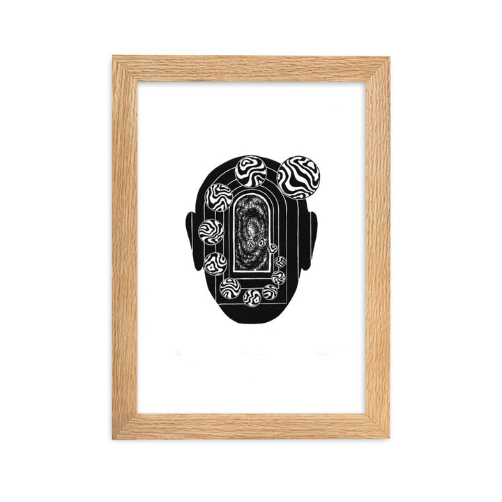 Poster - Inner Space Oak / 21×30 cm artlia