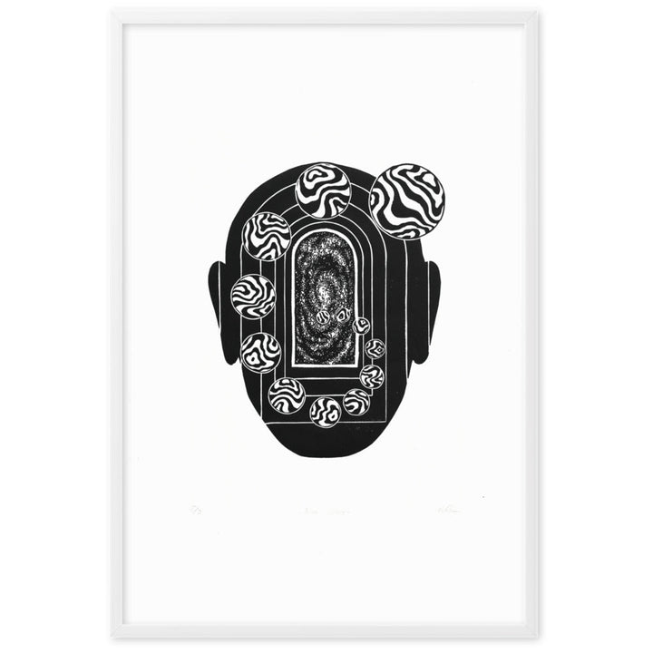 Poster - Inner Space Weiß / 61×91 cm artlia