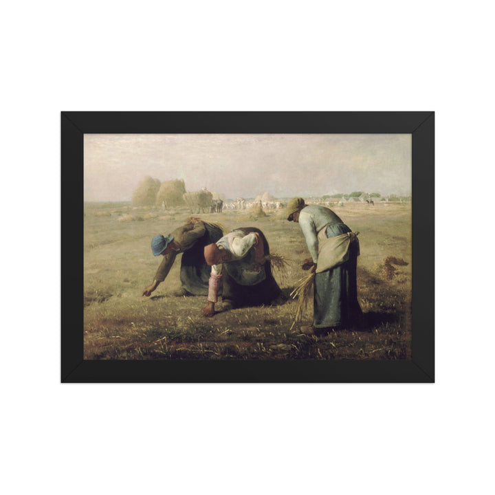Poster - Jean-François Millet, Die Ährenleserinnen Schwarz / 21×30 cm artlia