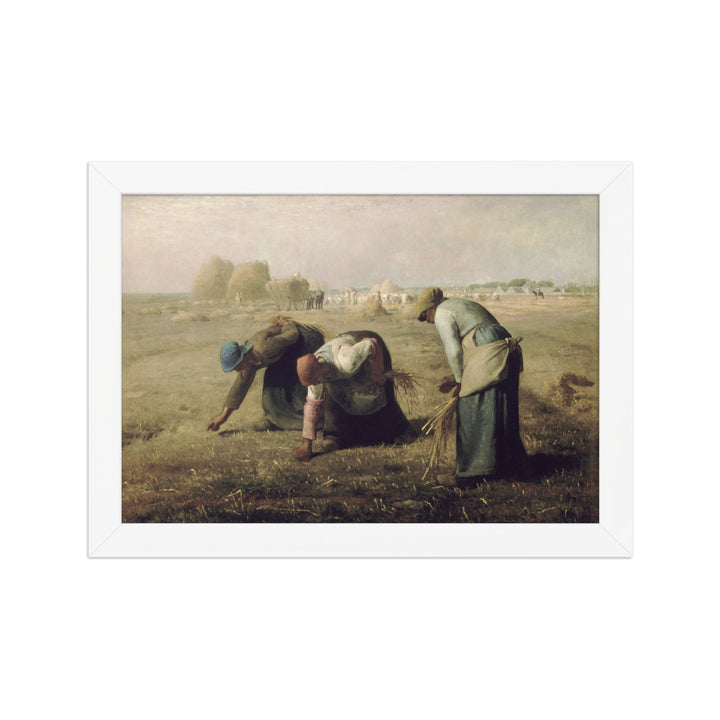 Poster - Jean-François Millet, Die Ährenleserinnen Weiß / 21×30 cm artlia
