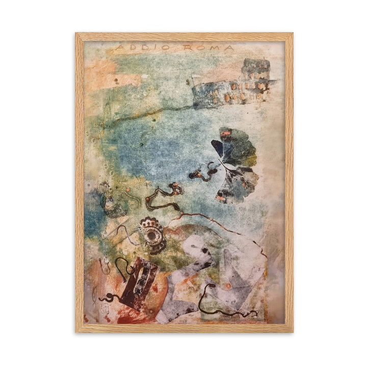 Poster - Lia Broecker-Jakob, Monotypie 5971 addio roma Oak / 50×70 cm artlia