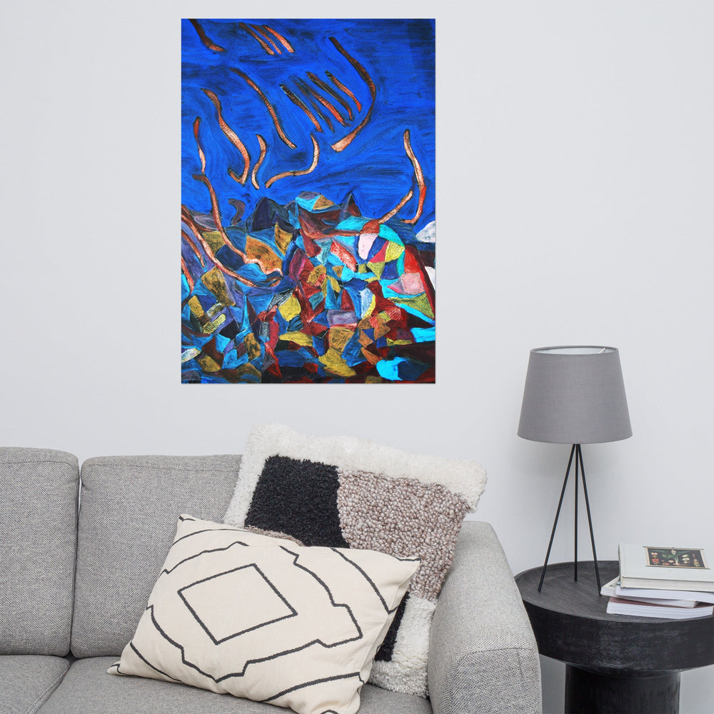 Poster - Lia Broecker-Jakob, Ponorno plava boja skorpiona artlia