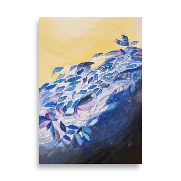 Poster - Lia Broecker-Jakob, Transzendenz der Fische ohne Rahmen / 21×30 cm artlia