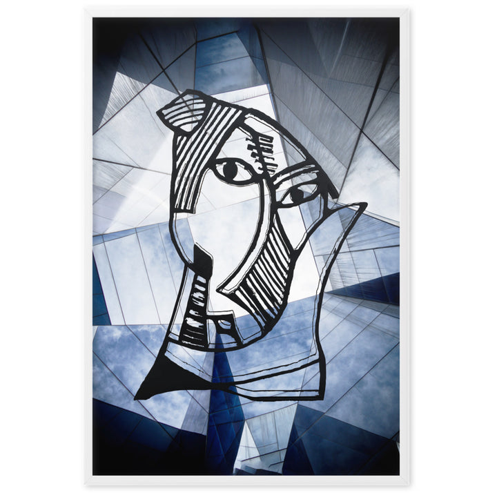 Poster - Pablo Picasso, Les Demoiselles d’Avignon, Geometry Weiß / 61×91 cm artlia