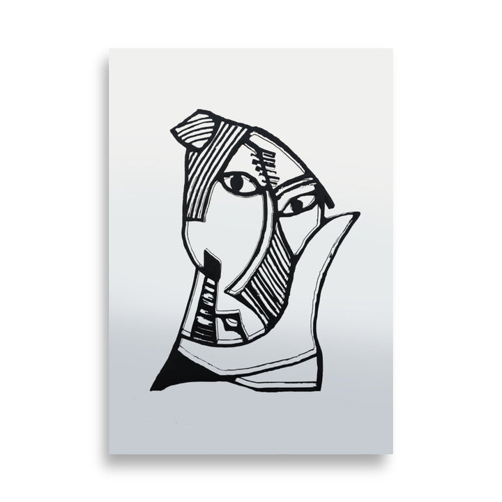 Poster - Pablo Picasso, Les Demoiselles d’Avignon grey ohne Rahmen / 21×30 cm artlia