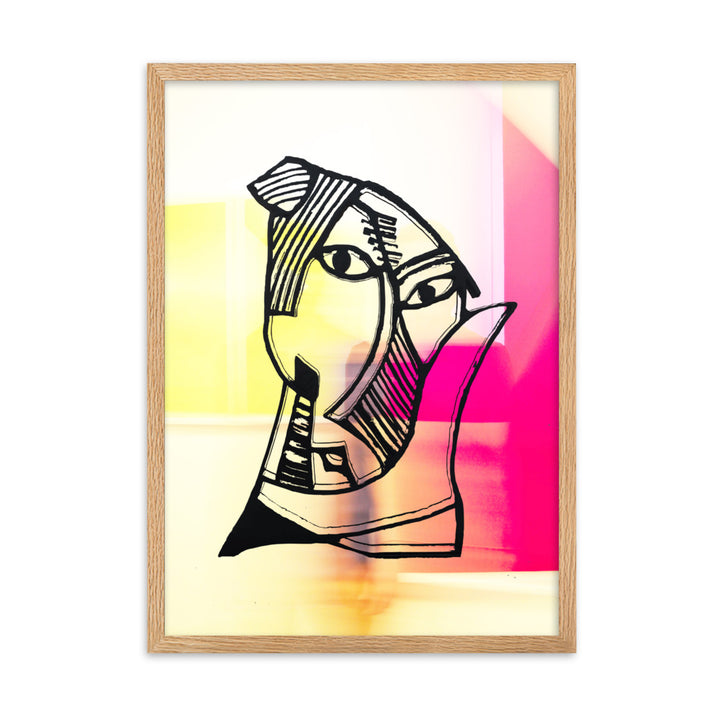 Poster - Pablo Picasso, Les Demoiselles d’Avignon in Pink Oak / 50×70 cm artlia