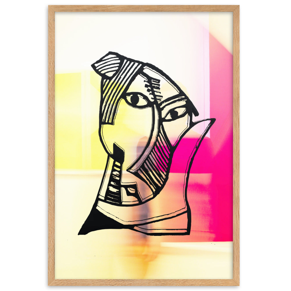 Poster - Pablo Picasso, Les Demoiselles d’Avignon in Pink Oak / 61×91 cm artlia