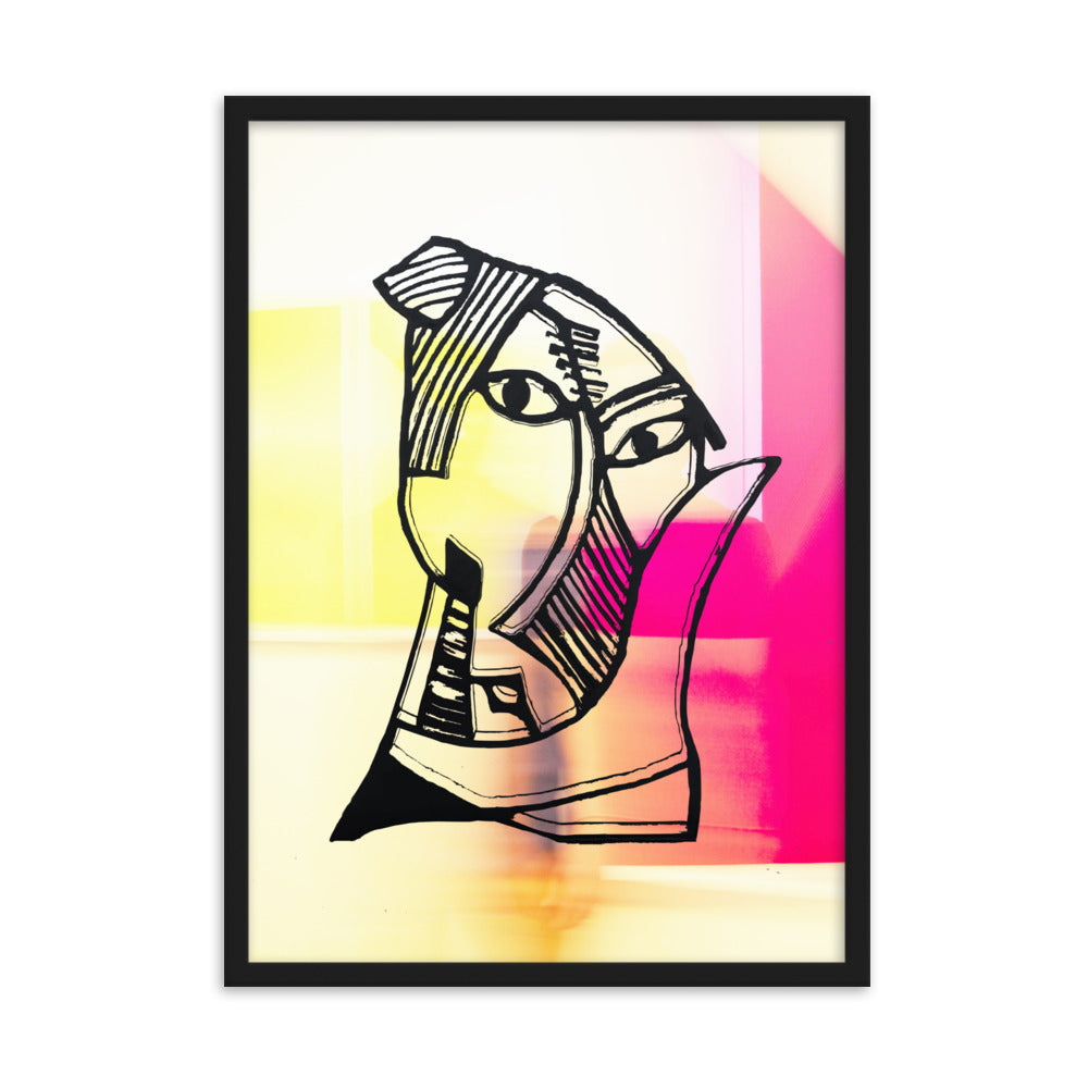 Poster - Pablo Picasso, Les Demoiselles d’Avignon in Pink Schwarz / 50×70 cm artlia