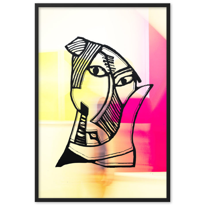 Poster - Pablo Picasso, Les Demoiselles d’Avignon in Pink Schwarz / 61×91 cm artlia