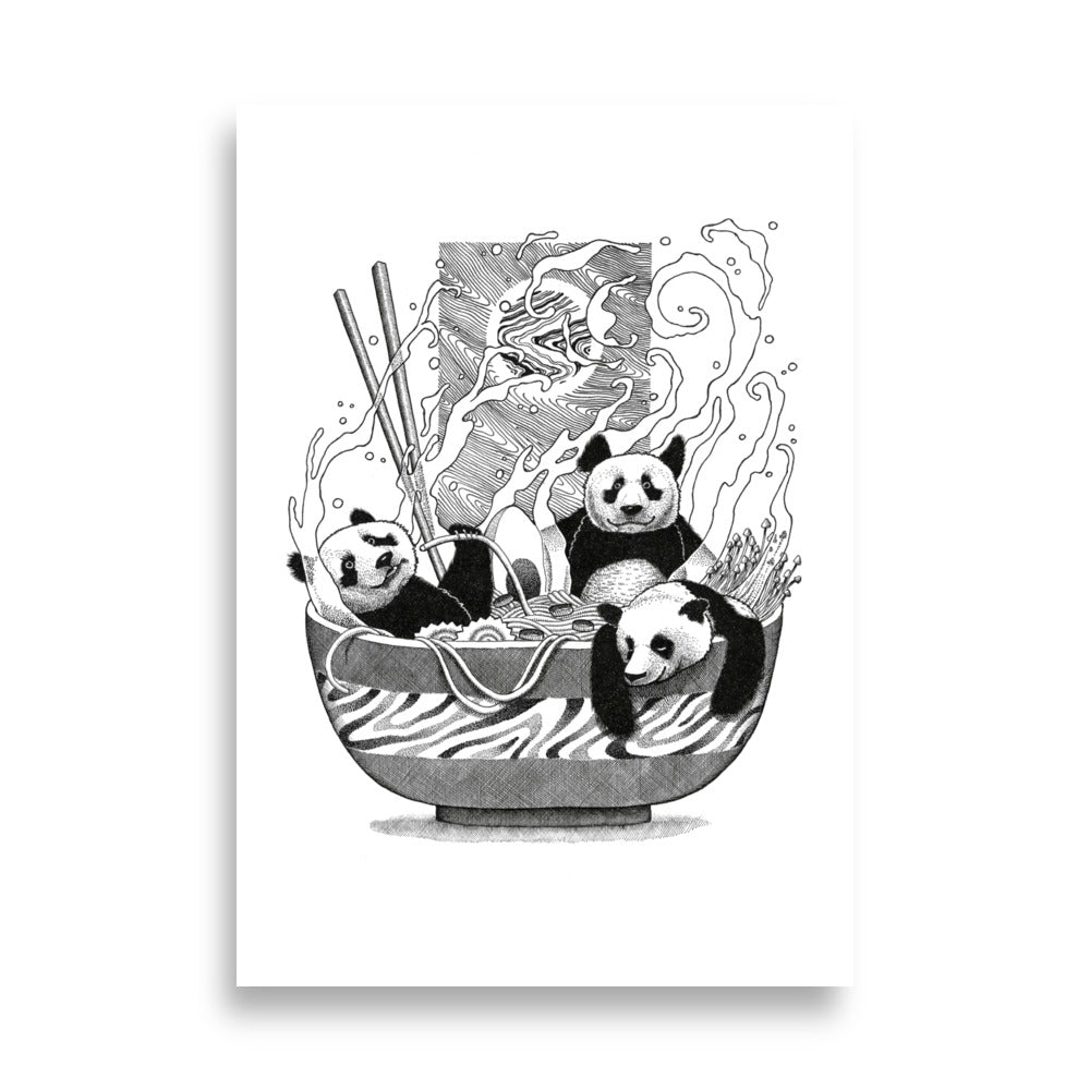 Poster - Panda Ramen 21×30 cm artlia