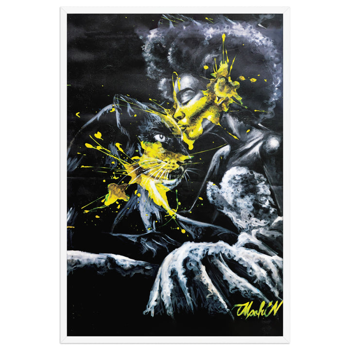 Poster - Panther Spirit, Nokuthula M Mpofu Weiß / 61×91 cm artlia