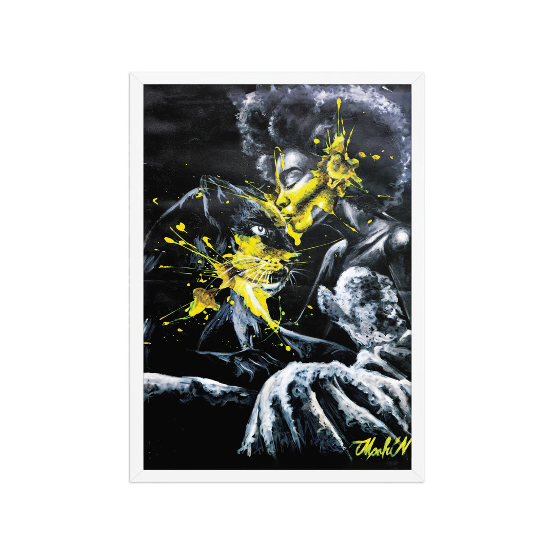 Poster - Panther Spirit, Nokuthula M Mpofu Weiß / A1 (59.4×84.1 cm) artlia