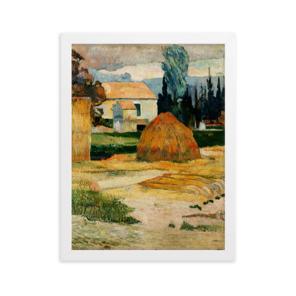 Poster - Paul Gauguin, Landschaft bei Arles Weiß / 30×40 cm artlia