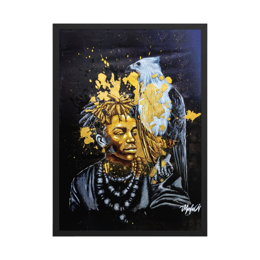 Poster - Royal Spirit (the Crown Prince), Nokuthula M Mpofu Schwarz / 50×70 cm artlia