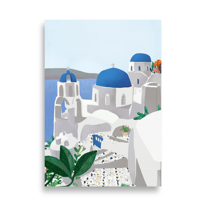 Poster - Santorini 21×30 cm artlia