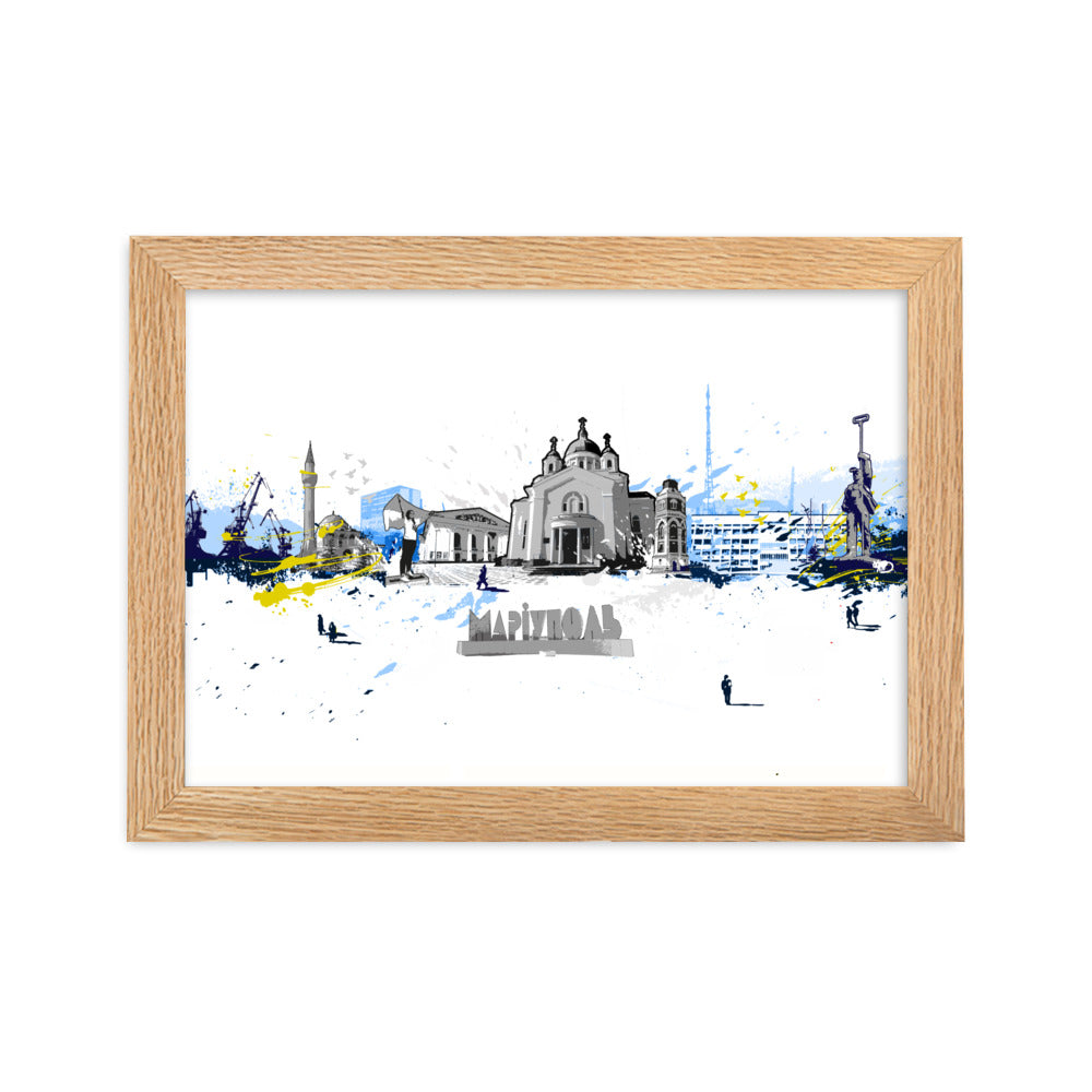 Poster - Skyline Mariupol Oak / 21×30 cm artlia