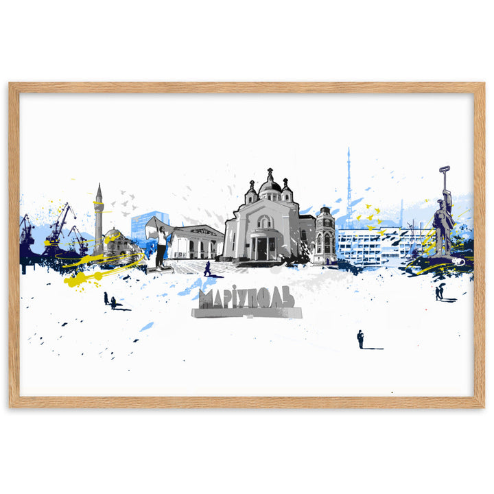 Poster - Skyline Mariupol Oak / 61×91 cm artlia
