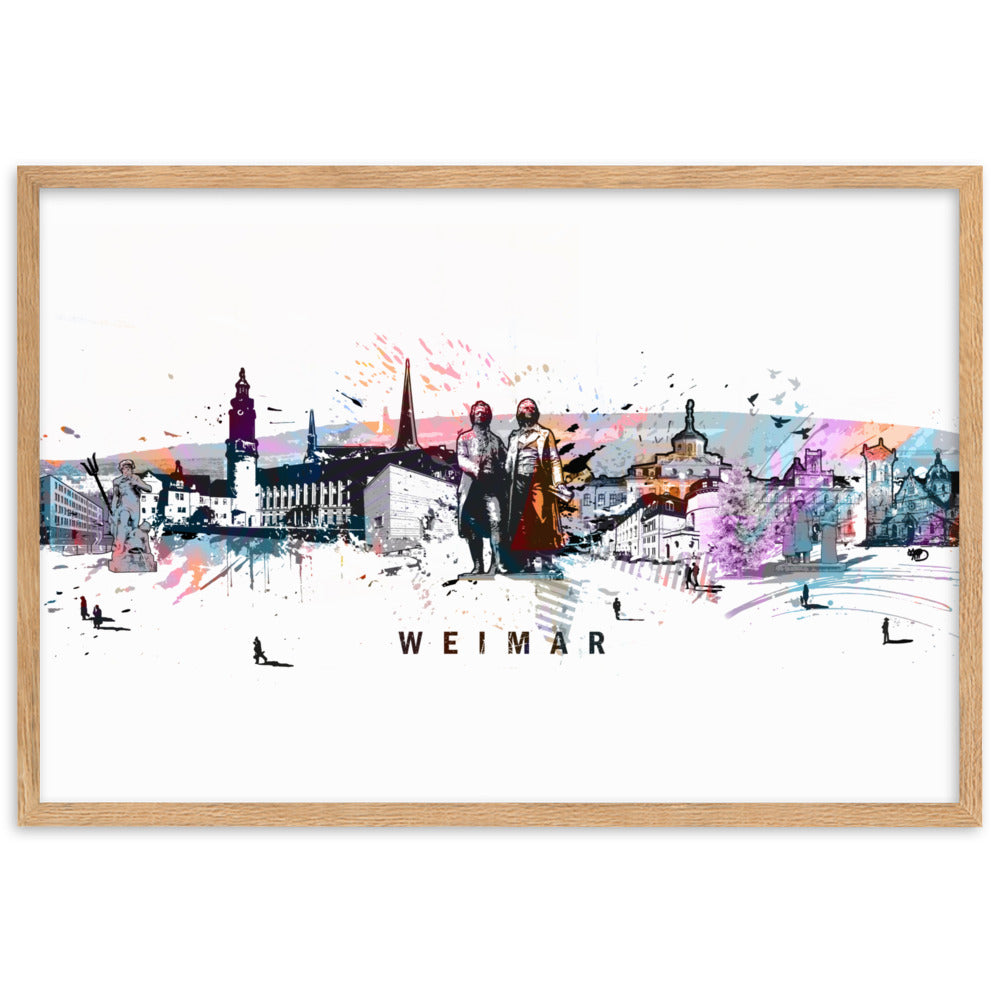 Poster - Skyline Weimar Oak / 61×91 cm artlia