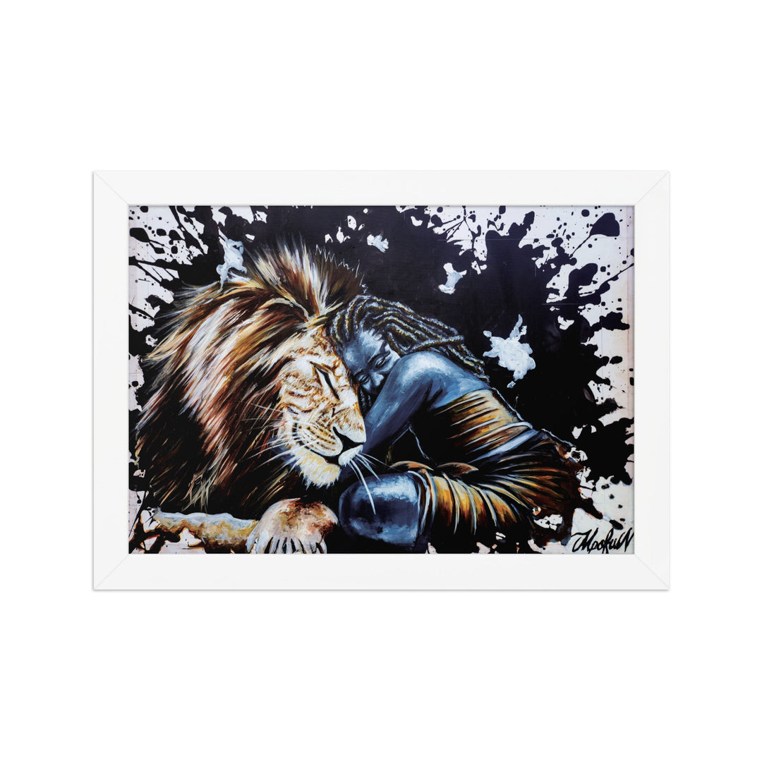 Poster - The Lioness, Nokuthula M Mpofu Weiß / 21×30 cm artlia