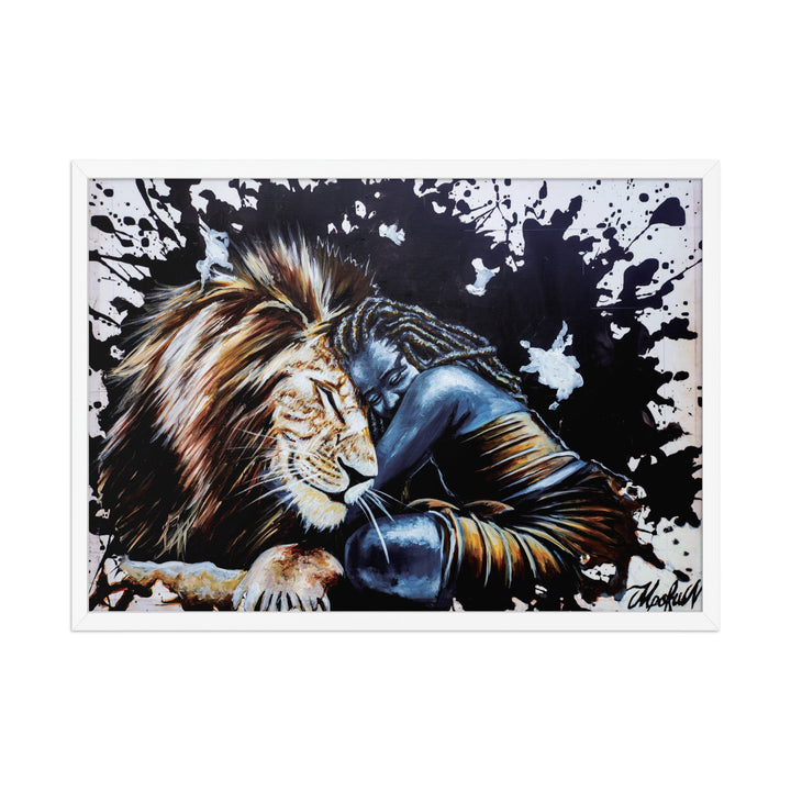 Poster - The Lioness, Nokuthula M Mpofu Weiß / 50×70 cm artlia