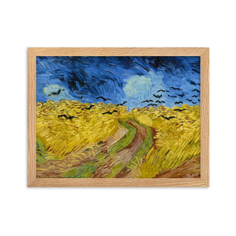 Poster - Van Gogh, Weizenfeld mit Krähen Oak / 30×40 cm artlia