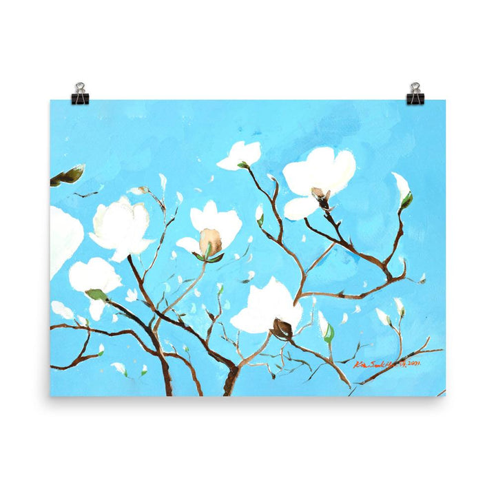 A Thousand, Shiny Magnolia - Poster 46x61 cm artlia
