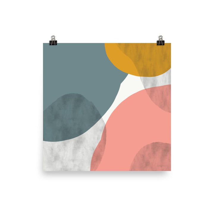 Abstract Circles - Poster 25x25 cm artlia