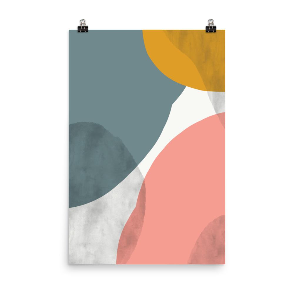 Abstract Circles - Poster 30x45 cm artlia