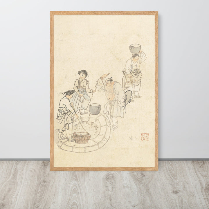 bei der Quelle, Umulga, Kim Hong-do - Poster artlia