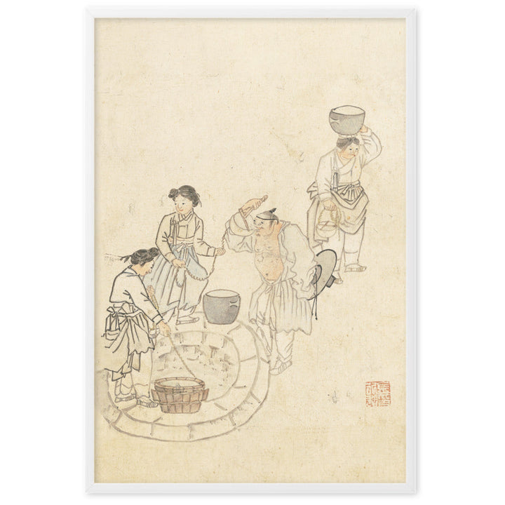 bei der Quelle, Umulga, Kim Hong-do - Poster artlia