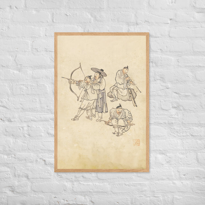 Bogenschiessen, Kim Hong-do - Poster artlia