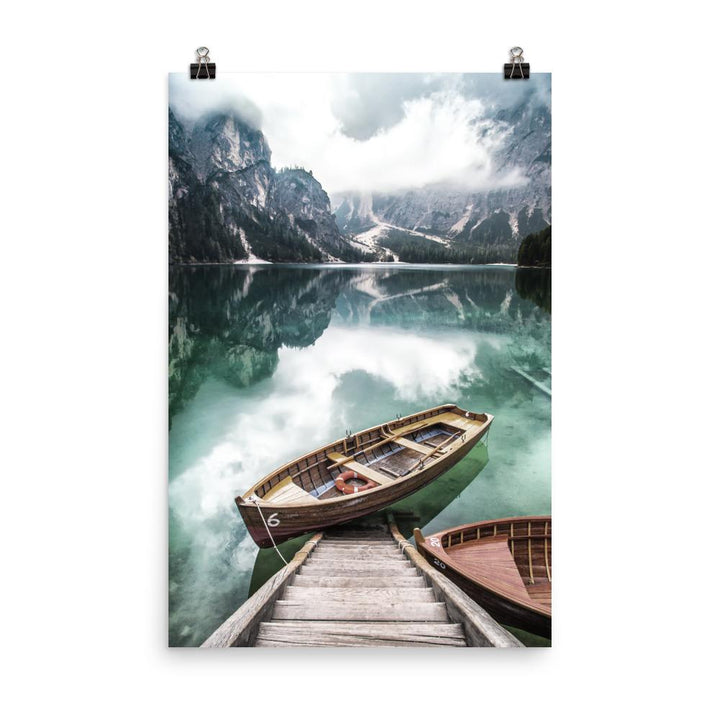 Braies lake - Poster 30x45 cm artlia
