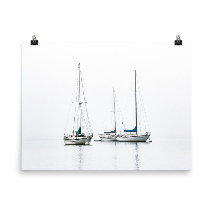 drei Segelboote - Poster 30x41 cm artlia