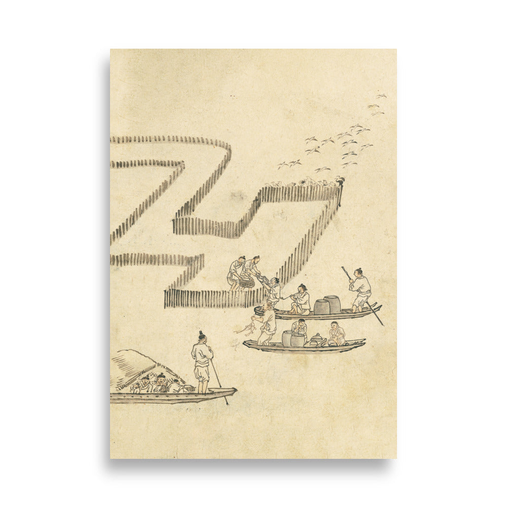 Fischfang, Kim Hong-do - Poster 70×100 cm artlia