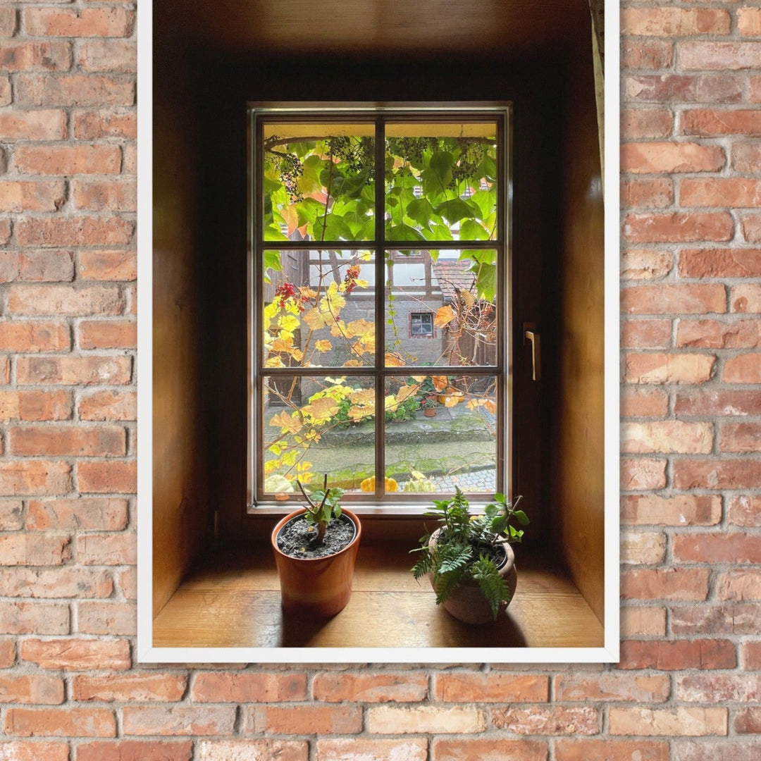 Herbstfenster Margersdorf - Poster artlia